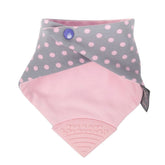 Cheeky Chompers Diş Kaşıyıcılı Önlük Polka Dot Pink